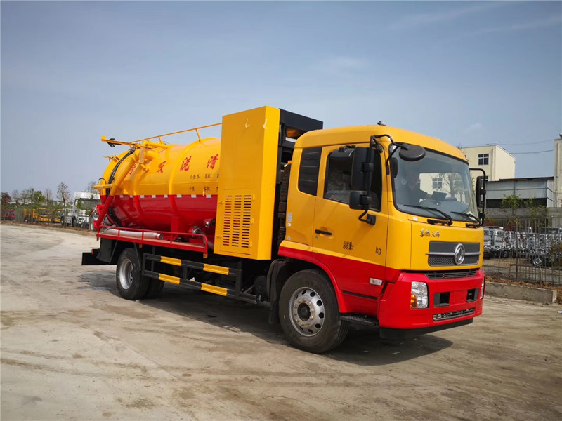 市政專用，東風22噸搶修吸污車罐體一體成型，自吸自排不變形